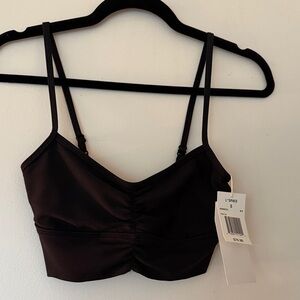 NWT black sports bra